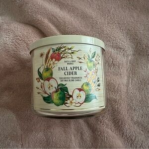 NEW Bath and Body Works Fall Apple Cider 3 Wick Candle